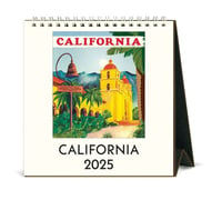 Image 1 of Cavallini & Co. California 2025 Easel Desk Calendar, 6.5"x6.5" 