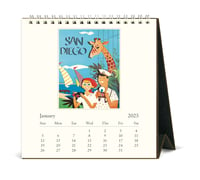 Image 2 of Cavallini & Co. California 2025 Easel Desk Calendar, 6.5"x6.5" 