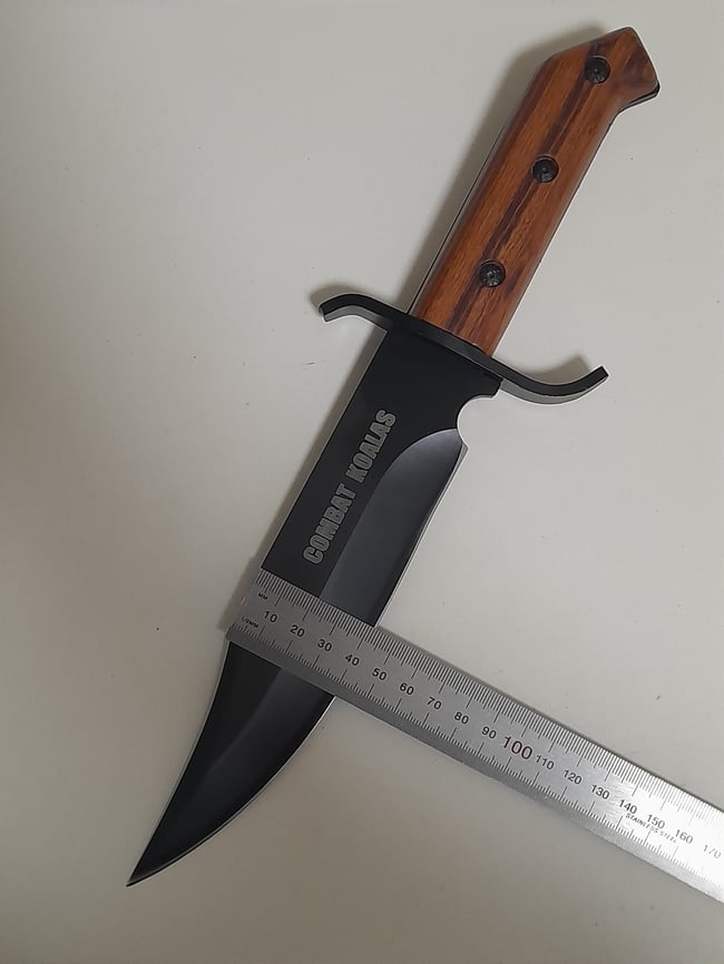 Bowie Hunting Knife with Leather Sheath Gift Camping - Combat Koalas