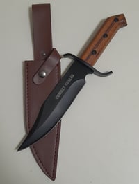 Image 1 of Bowie Hunting Knife with Leather Sheath Gift Camping - Combat Koalas
