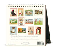 Image 3 of Cavallini & Co. Vintage Dogs 2025 Easel Desk Calendar, 6.5"x6.5" 