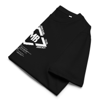 Image 2 of TMB Tour du Mont Blanc / Organic Cotton T-shirt black / white PULSE