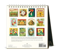 Image 3 of Cavallini & Co. Bees & Honey 2025 Easel Desk Calendar, 6.5"x6.5"