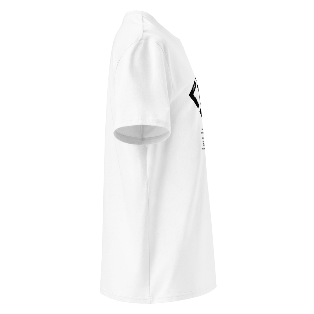 TMB Tour du Mont Blanc / Organic Cotton T-shirt white-black PULSE