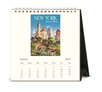 Image 2 of Cavallini & Co. New York 2025 Easel Desk Calendar, 6.5"x6.5"