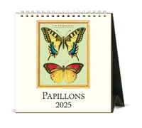 Image 1 of Cavallini & Co. Papillons 2025 Easel Desk Calendar, 6.5"x6.5"