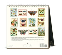Image 3 of Cavallini & Co. Papillons 2025 Easel Desk Calendar, 6.5"x6.5"