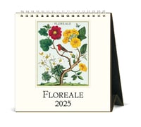 Image 1 of Cavallini & Co. Floreale 2025 Easel Desk Calendar, 6.5"x6.5"