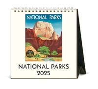 Image 1 of Cavallini & Co. National Parks 2025 Easel Desk Calendar, 6.5"x6.5"