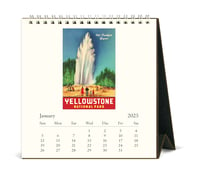 Image 2 of Cavallini & Co. National Parks 2025 Easel Desk Calendar, 6.5"x6.5"