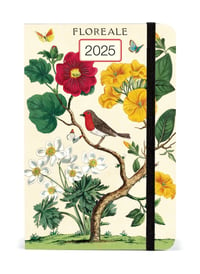 Image 1 of Cavallini & Co. Floreale 2025 Weekly Pocket Planner, 4"x6"