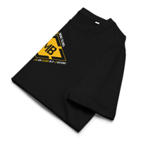 Image 2 of TMB Tour du Mont Blanc / Organic Cotton T-shirt black / yellow / white PULSE