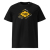 TMB Tour du Mont Blanc / Organic Cotton T-shirt black / yellow / white PULSE