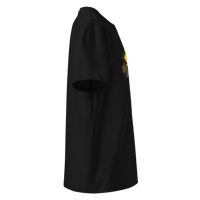 Image 4 of TMB Tour du Mont Blanc / Organic Cotton T-shirt black / yellow / white PULSE