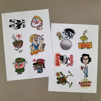 Image 1 of Stickers, 2 planches A5