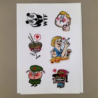 Image 3 of Stickers, 2 planches A5