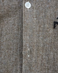 Image 5 of Raw linen shirt - Brown palm