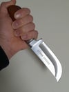 Trailing-Point Fixed Knife for Camping and Hunting