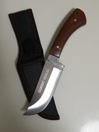 Image 1 of Trailing-Point Fixed Knife for Camping and Hunting