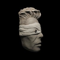 Image 10 of 'The Blind Prophet' Grey Clay Mask Sculpture