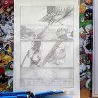 KOMUSO RIGINAL MANGA PAGE SIGNED