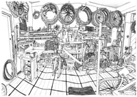 Image 1 of "Atelier Vélo" - Sérigraphie (28x40cm)