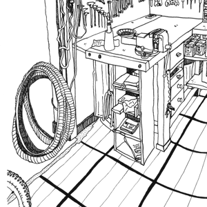 Image of "Atelier Vélo" - Sérigraphie (28x40cm)