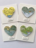 Rocket & Co. 'Love Dorset' And Dorset Area Framed Map Heart Artworks