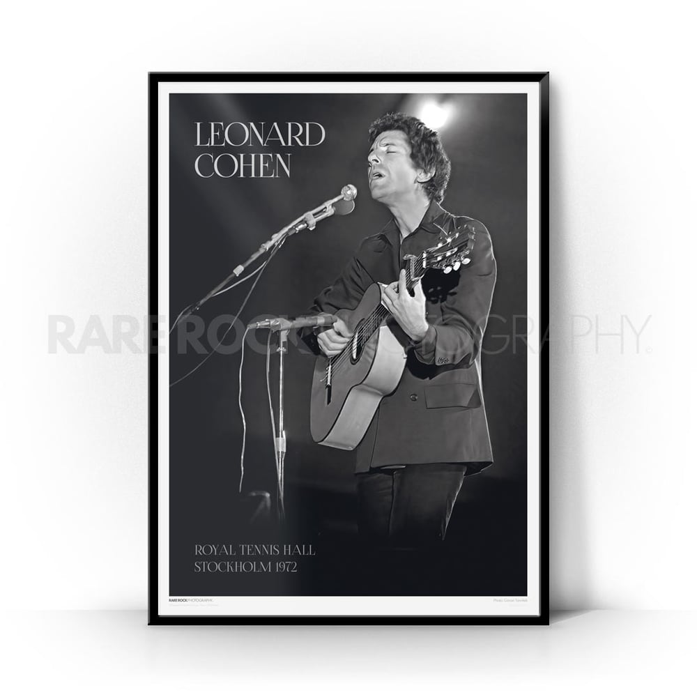 Leonard Cohen - Royal Tennis Hall Stockholm 1972 / B2 Poster