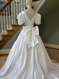 Image 3 of 1980s Satin Princess Gown