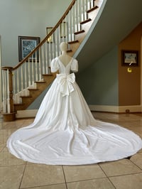 Image 2 of 1980s Satin Princess Gown