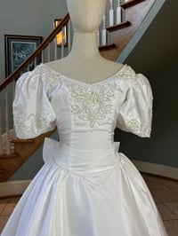 Image 5 of 1980s Satin Princess Gown