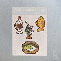 [ANIMALS?] - Fish shaped things - Vinyl Sticker Set