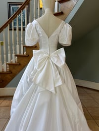 Image 7 of 1980s Satin Princess Gown