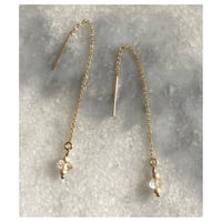 Image 1 of Boucles-chaîne Diamant Herkimer 