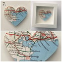 Rocket & Co. 'Love Dorset' And Dorset Area Framed Map Heart Artworks
