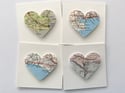 Rocket & Co. 'Love Dorset' And Dorset Area Framed Map Heart Artworks