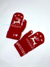 Image 2 of 🎀 PIERCED CAPSULE 🎀 VINTAGE JEAN PAUL GAULTIER RED MITTEN