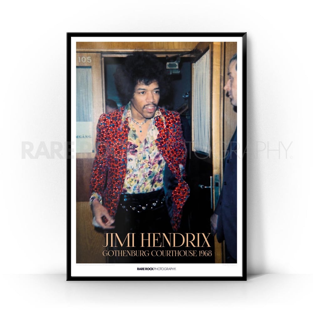 Jimi Hendrix - Gothenburg Courthouse 1968 / B2 Poster