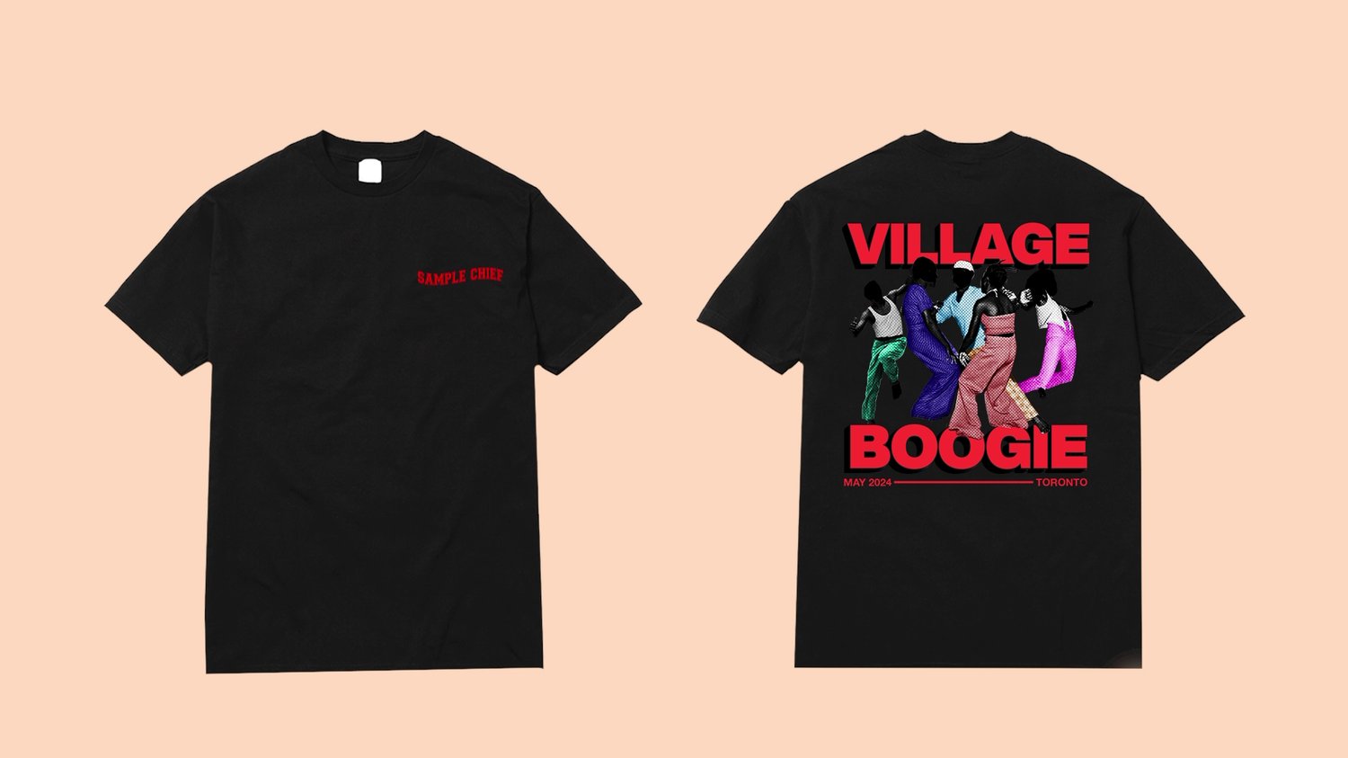 Image of Village Boogie T-Shirt Black