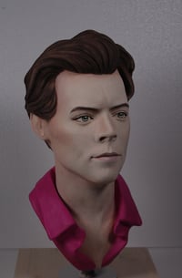 Image 6 of Harry Styles - Hand Painted Clay Bust Sculpture