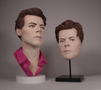 Image 9 of Harry Styles - Hand Painted Clay Bust Sculpture