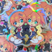 Image 1 of Twins Holographic Sticker