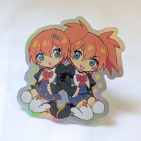 Image 2 of Twins Holographic Sticker