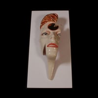 Image 8 of 'Ziggy Flash' David Bowie Painted Ceramic Face Sculpture