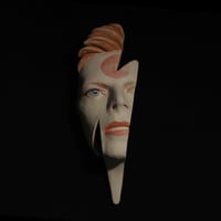 Image 11 of 'Ziggy Flash' David Bowie Painted Ceramic Face Sculpture