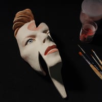 Image 13 of 'Ziggy Flash' David Bowie Painted Ceramic Face Sculpture