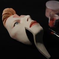 Image 14 of 'Ziggy Flash' David Bowie Painted Ceramic Face Sculpture