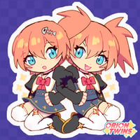 Image 3 of Twins Holographic Sticker