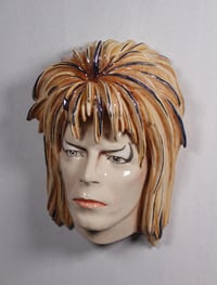 Image 7 of Labyrinth 'Jareth The Goblin King' Painted Ceramic Face Sculpture